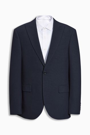 Navy Birdseye Suit: Jacket